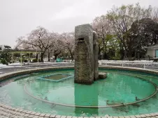 wintery-fountain-in-Kawasaki