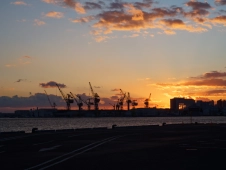 sunset-seen-through-a-distant-building