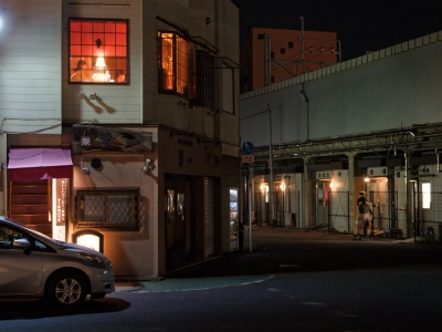 nishi-kokubunji station at night