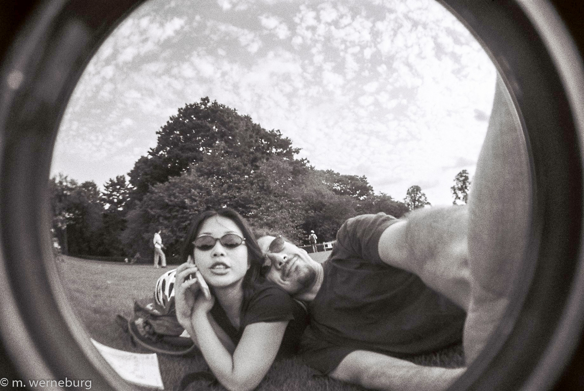 mari and michael in the park, 2006