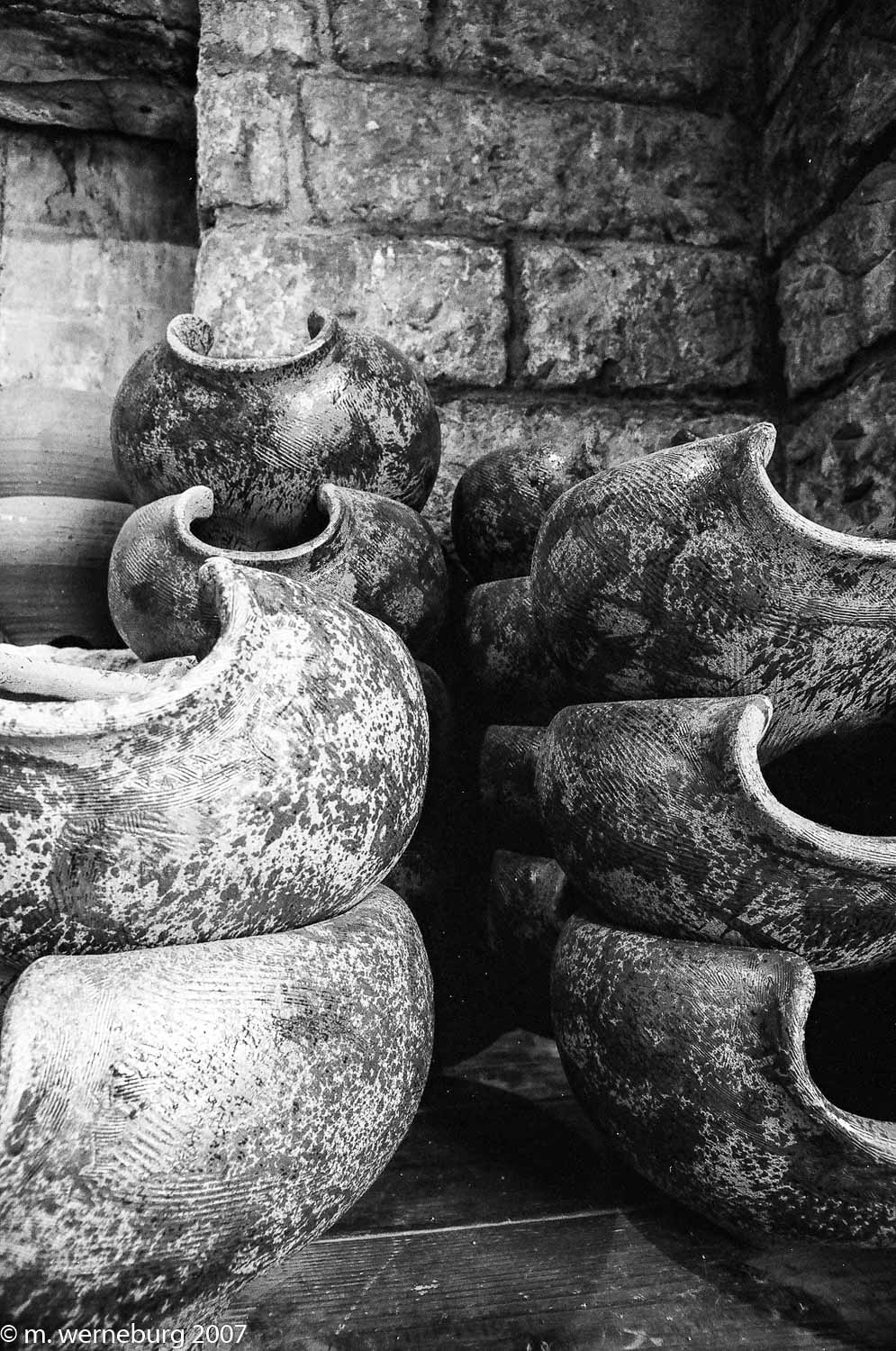 pots at a tea house