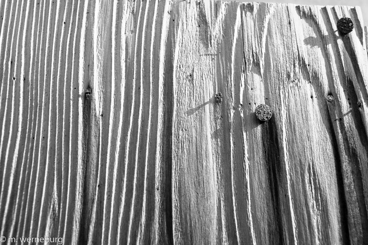 rusty nails, old wood