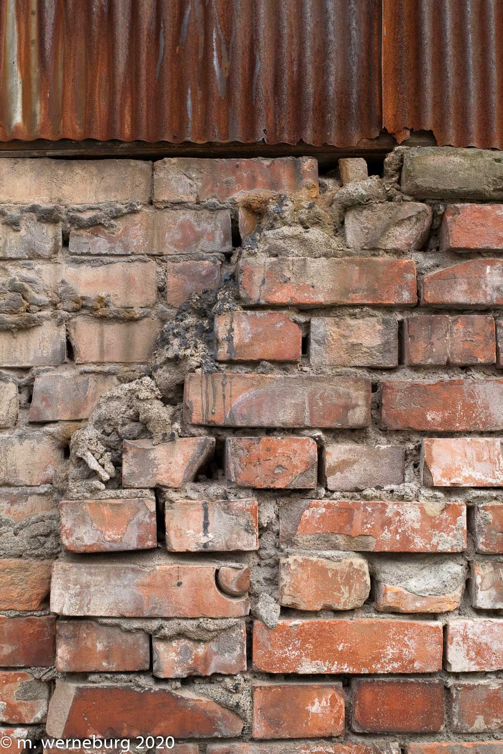 worn brick wall