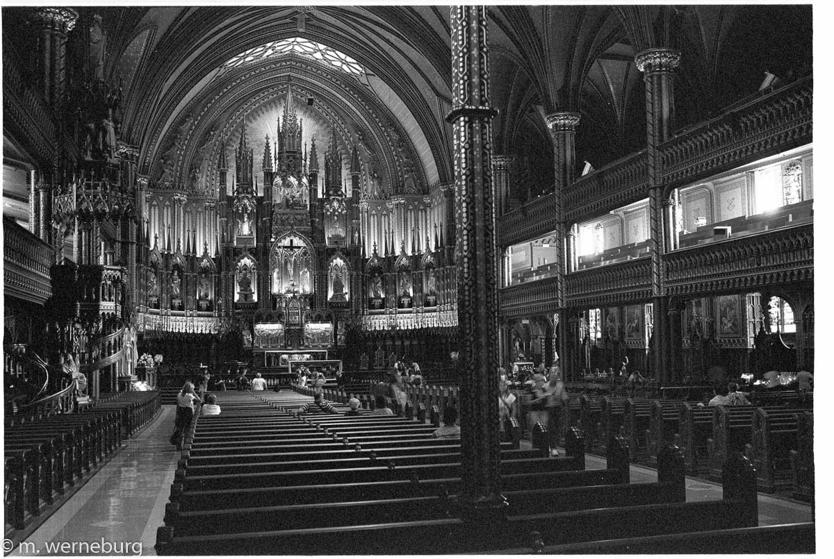 a majestic cathedral, montreal