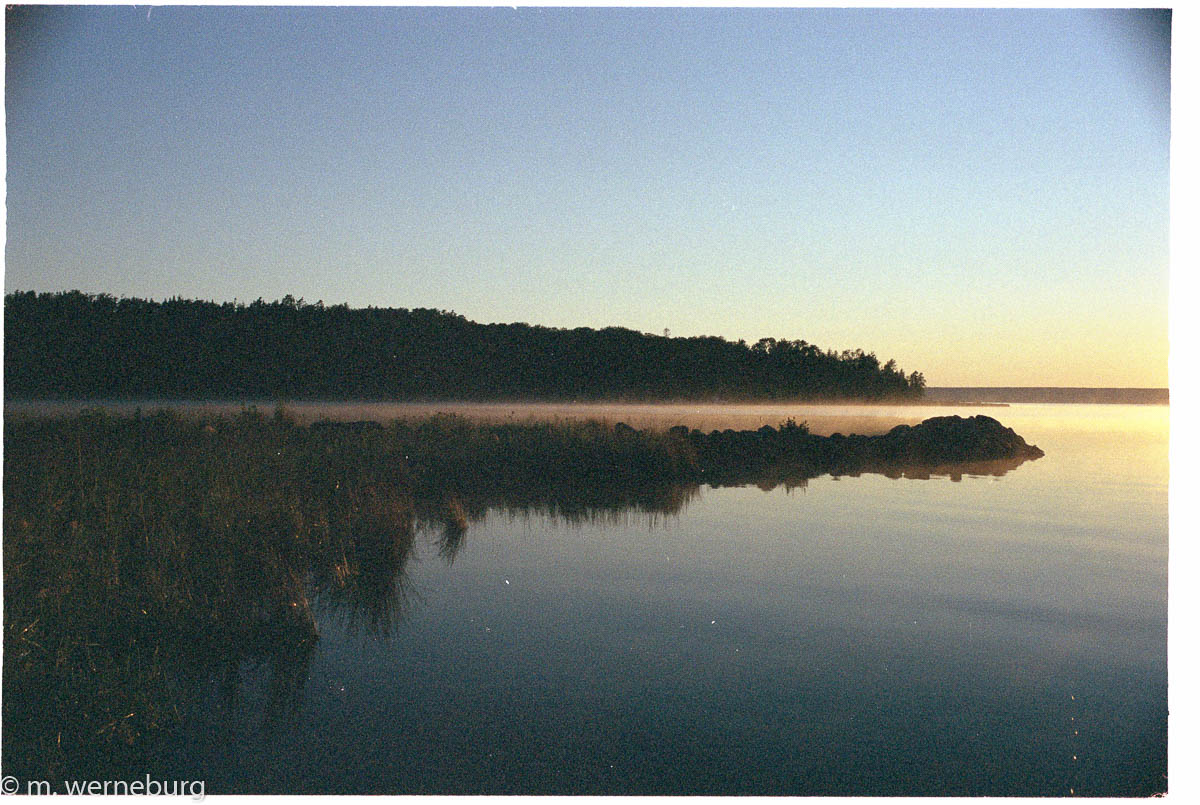misty morning on Manitoulin's north shore