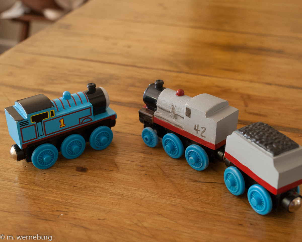 a custom train for the Thomas series