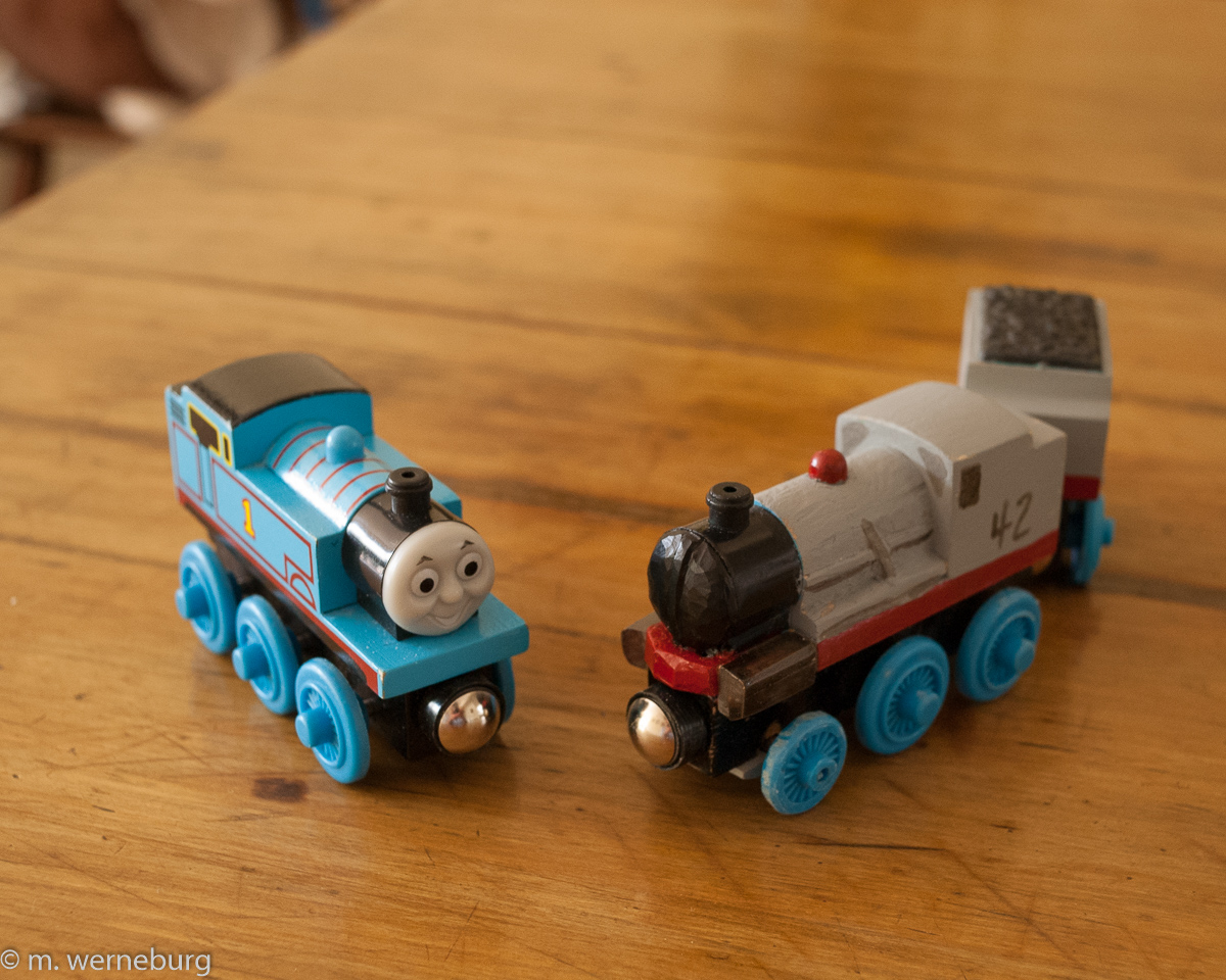 a custom train for the Thomas series