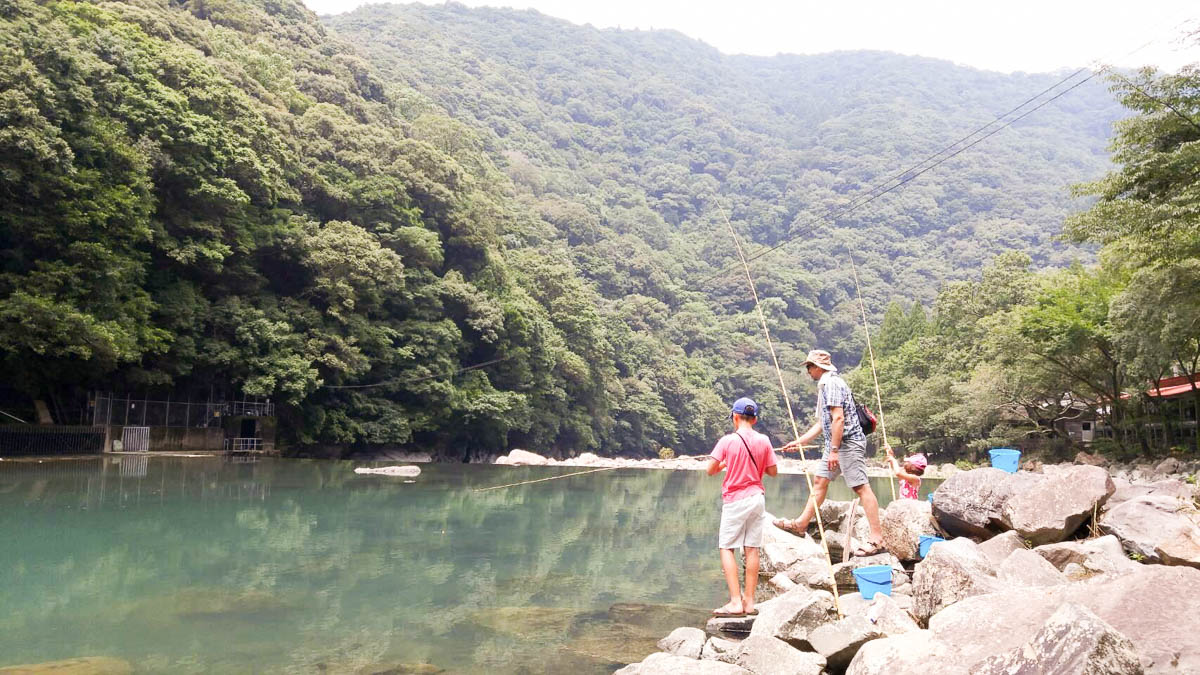 fishing with my kids