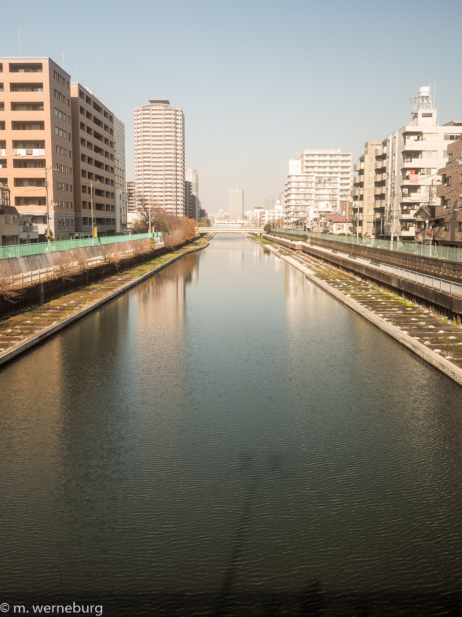 a canal on Tokyo's east side