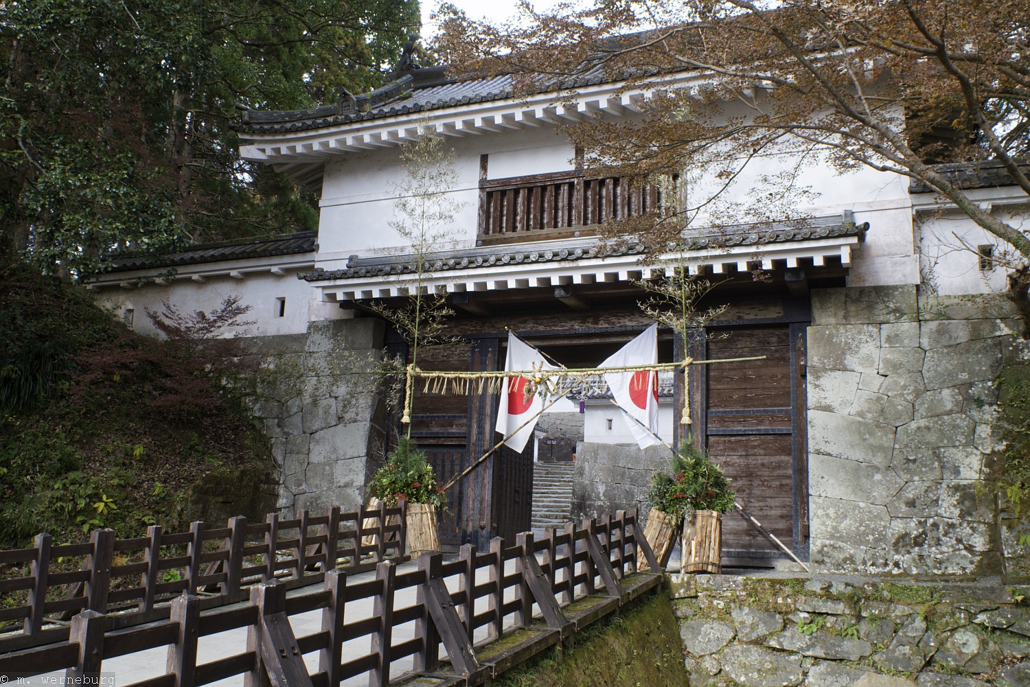 a castle at new year