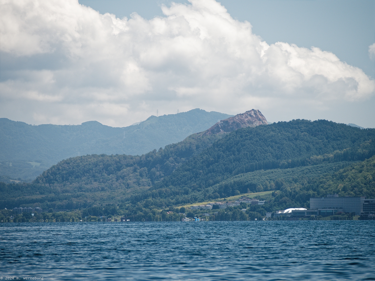 rock above lake toya