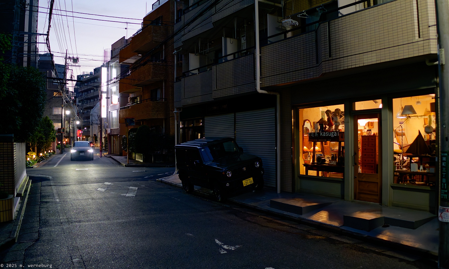 evening in central kokubunji
