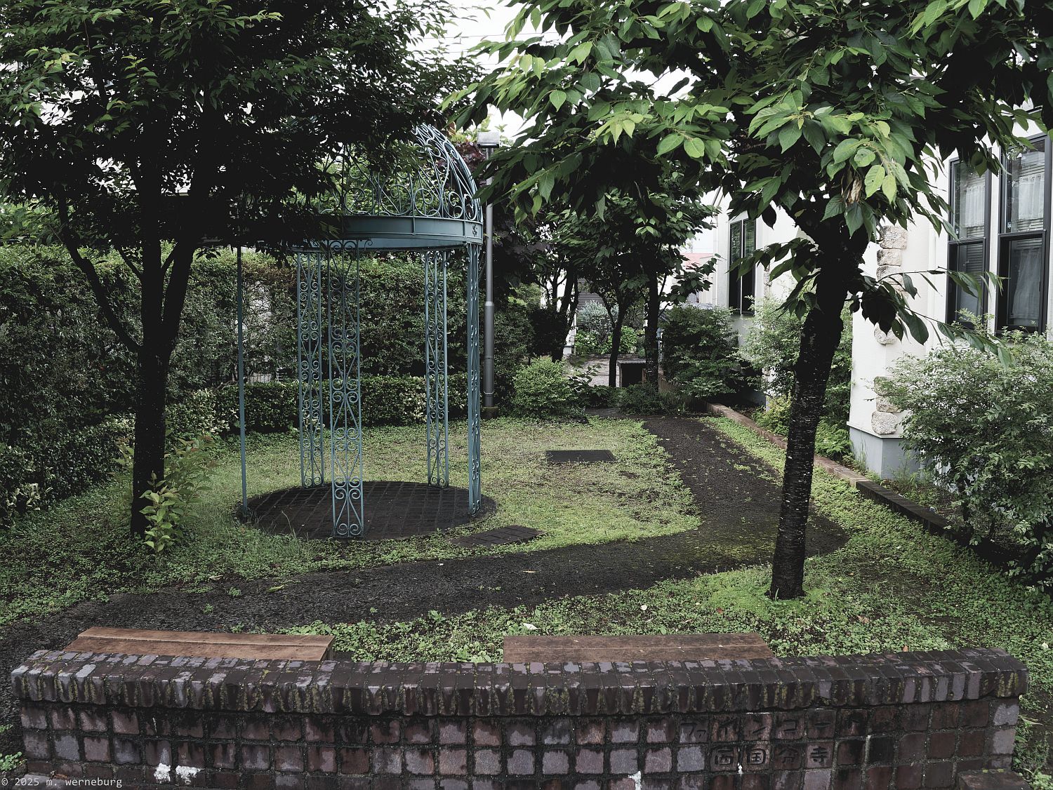 tiny gazebo in suburban tokyo