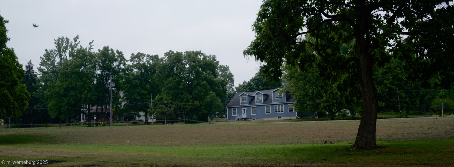 rural ontario household by a park