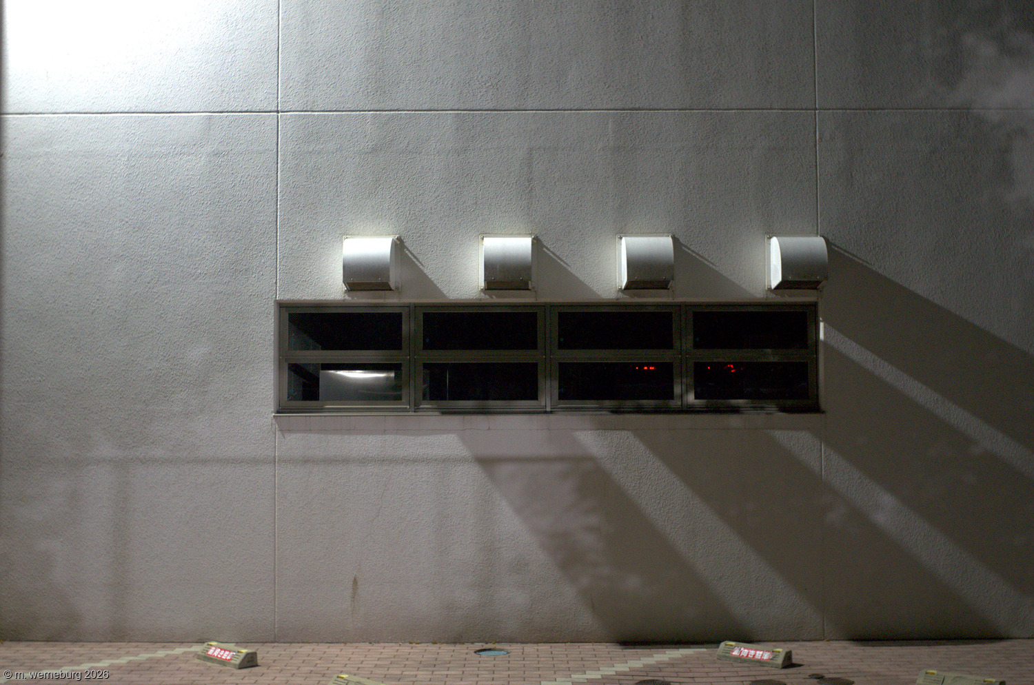 windows, shadows, and exhaust
