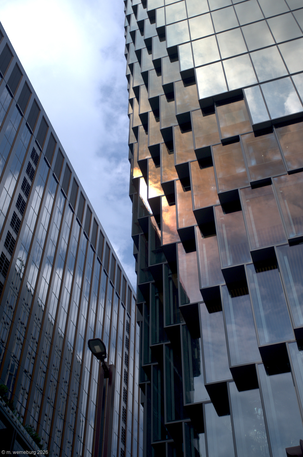 detail on a new building